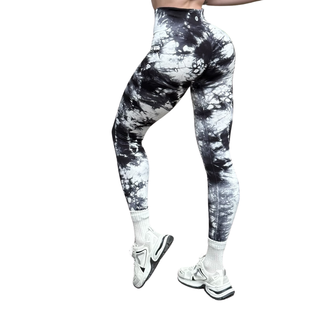 Leggings Deportivos Seamless de Compresión para Mujer Fitness: Glúteos Redondos, Vientre Plano y Cintura Definida | Push Up + Compresión Faja, Ultra Cómodos y Sin Costuras, Color blanco gris | Adriana Olimpo
