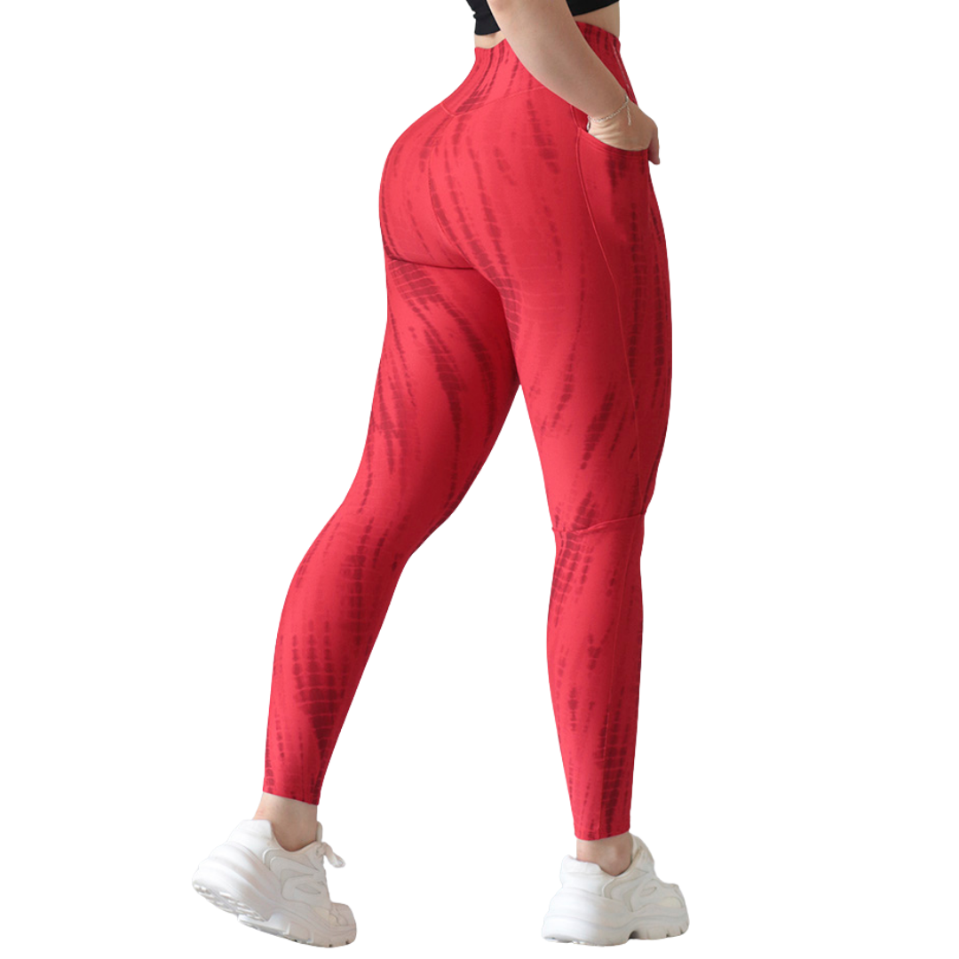 🔹Leggings básico | Supplex Stretch, Liso - rojo