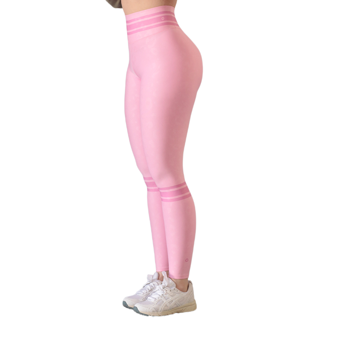 Leggings push up | Supplex Stretch, Relieves Print - Rosa