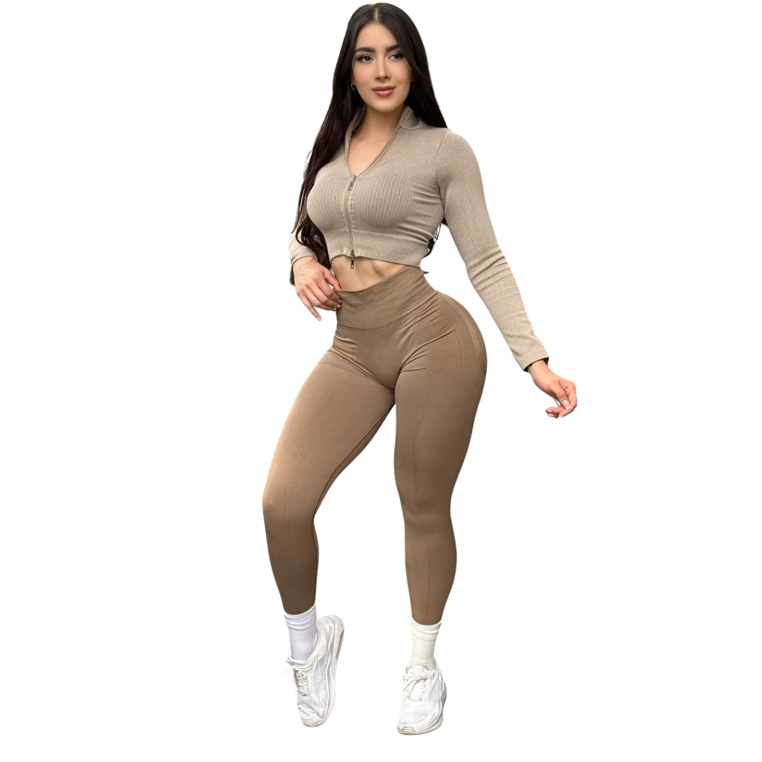 ADRIANAOLIMPO® | Blusa - Chamarra deportiva manga larga | Transpirable, Relieves – Moka Obscuro | Ropa deportiva para mujer Elite HotSale Blackfriaday Envío Gratis a México. Mayoreo Menudeo Ofertas Exclusivas
