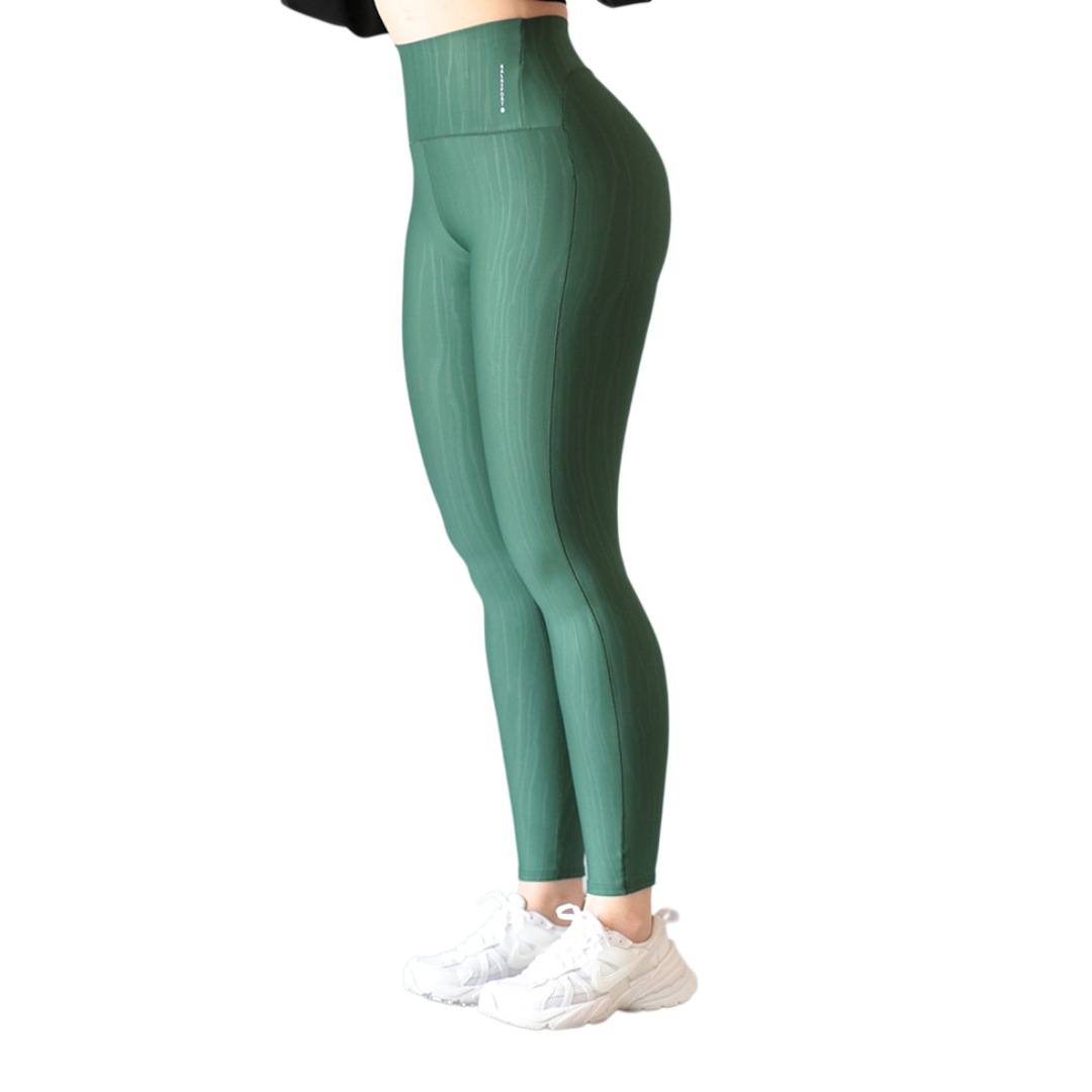 Leggings básico | Supplex Stretch, Relieves Parota – Verde