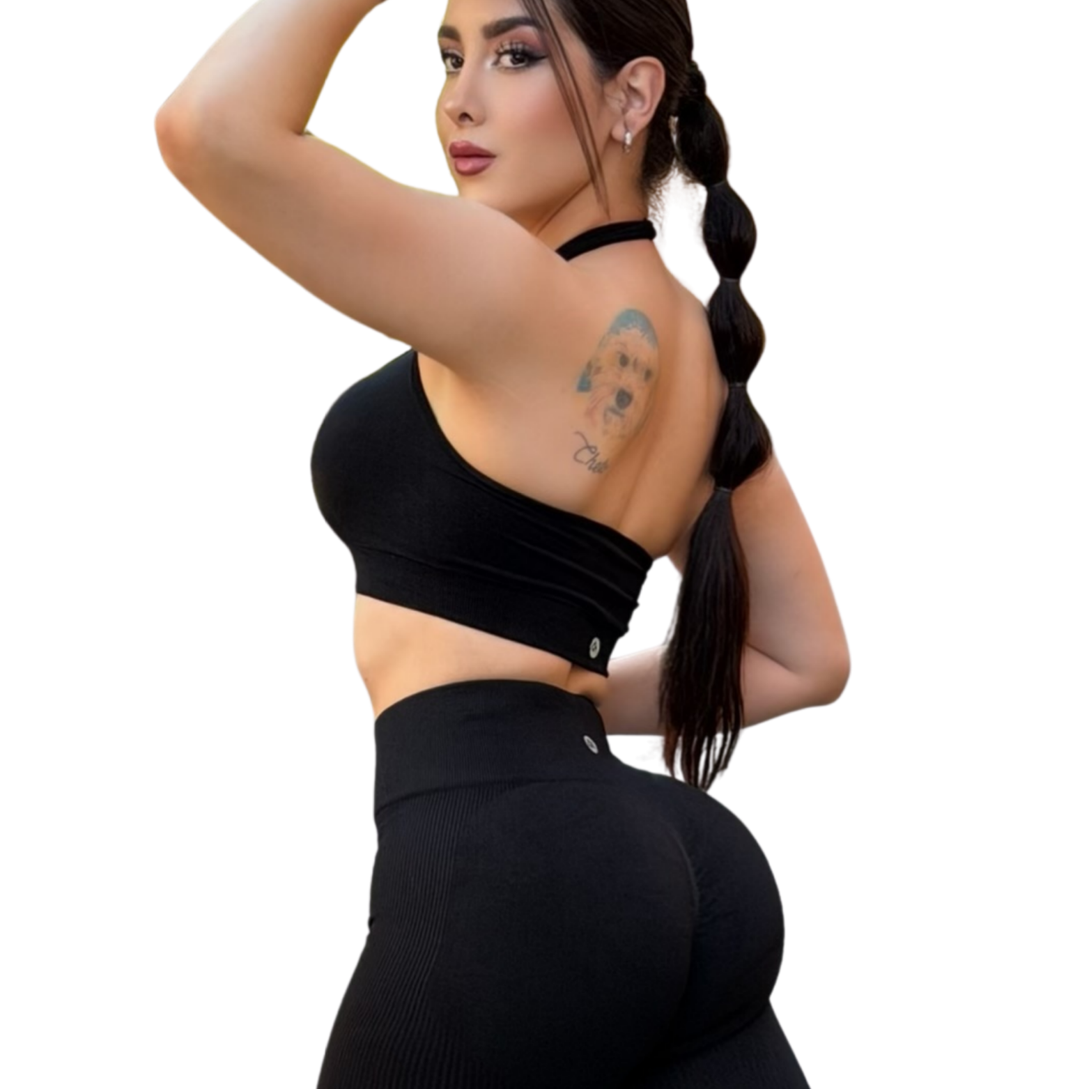 ADRIANAOLIMPO® | Top - Top Halter Deportivo | Dashian Slim – Midnight Black | Ropa deportiva para mujer Elite HotSale Blackfriaday Envío Gratis a México. Mayoreo Menudeo Ofertas Exclusivas