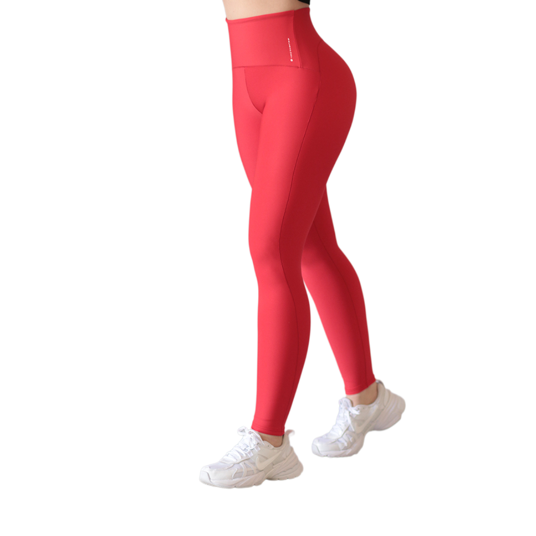 Leggings básico | Supplex Stretch, Liso – rojo