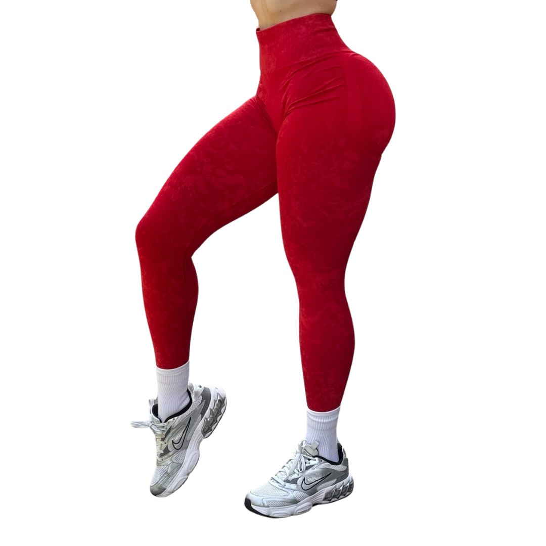 ADRIANAOLIMPO® | Leggins - Leggings Burbuja + Push Up | Seamless Compresión - Rojo Deslavado | Ropa deportiva para mujer Elite HotSale Blackfriaday Envío Gratis a México. Mayoreo Menudeo Ofertas Exclusivas