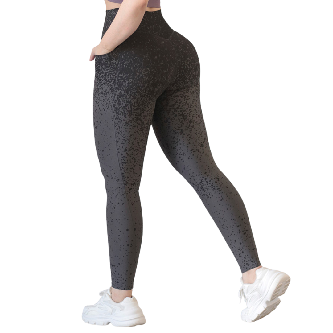 🔹 Leggings básico con bolsillos | Supplex Stretch, Liso – Gris