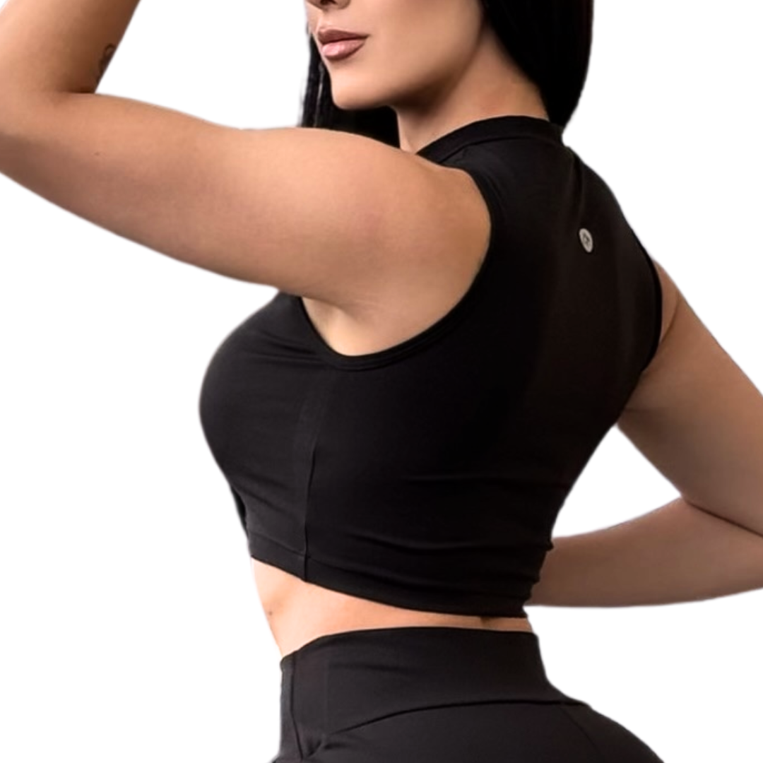 🔹 Tank top | Transpirable – negra