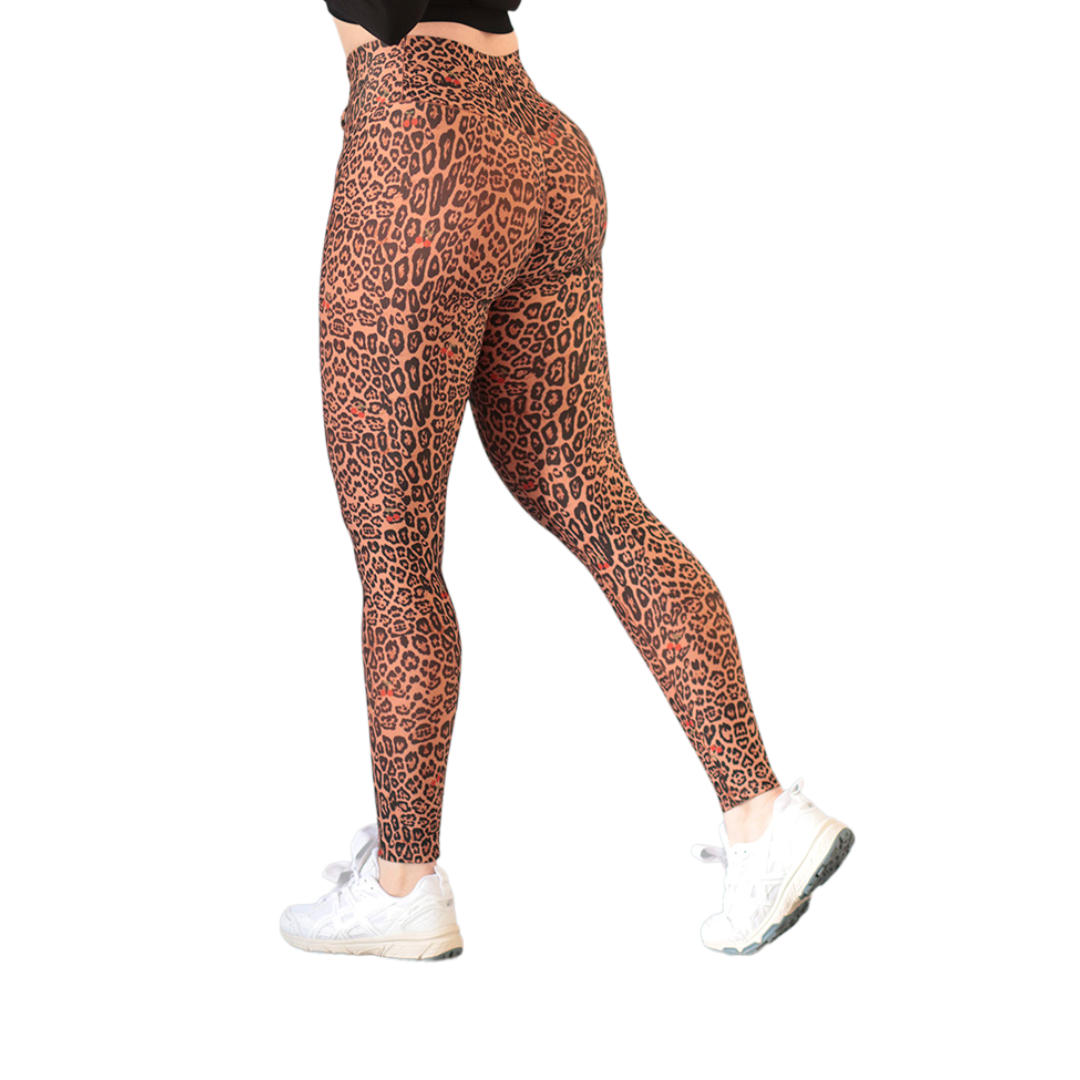 Leggings push up | Supplex Stretch, Liso Print – Cider