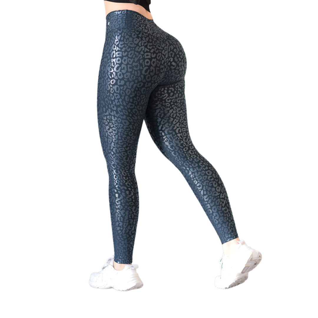 Leggings push up | Supplex Stretch, Destellos Print – Azul