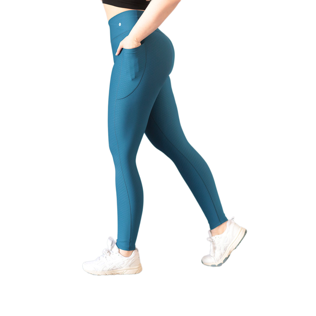 ADRIANAOLIMPO® | Leggins - Leggings básico con bolsillos | Supplex Stretch, Relieves Red - Azul | Ropa deportiva para mujer Elite HotSale Blackfriaday Envío Gratis a México. Mayoreo Menudeo Ofertas Exclusivas