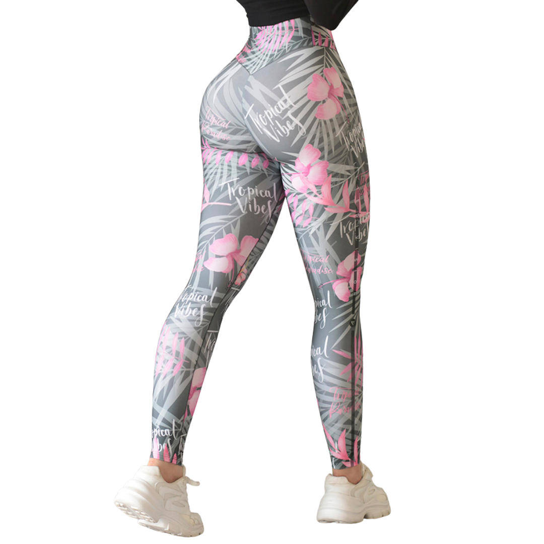 🔹 Leggings push up | Supplex Stretch, Liso – Gris