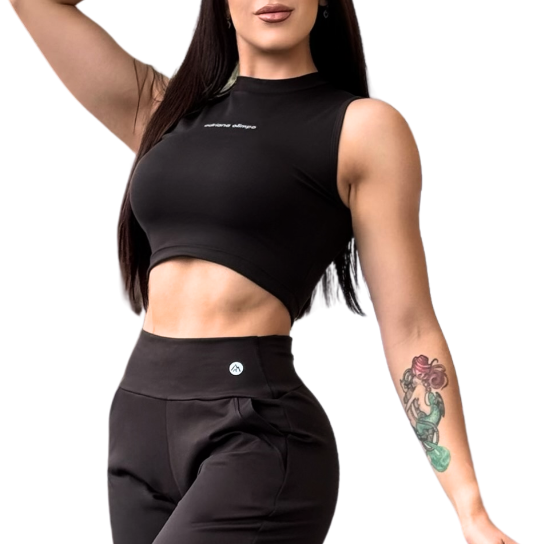 🔹 Tank top | Transpirable – negra