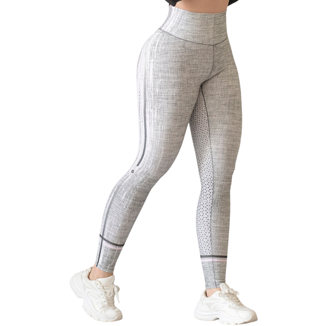 🔹 Leggings push up | Supplex Stretch, Liso – Grises