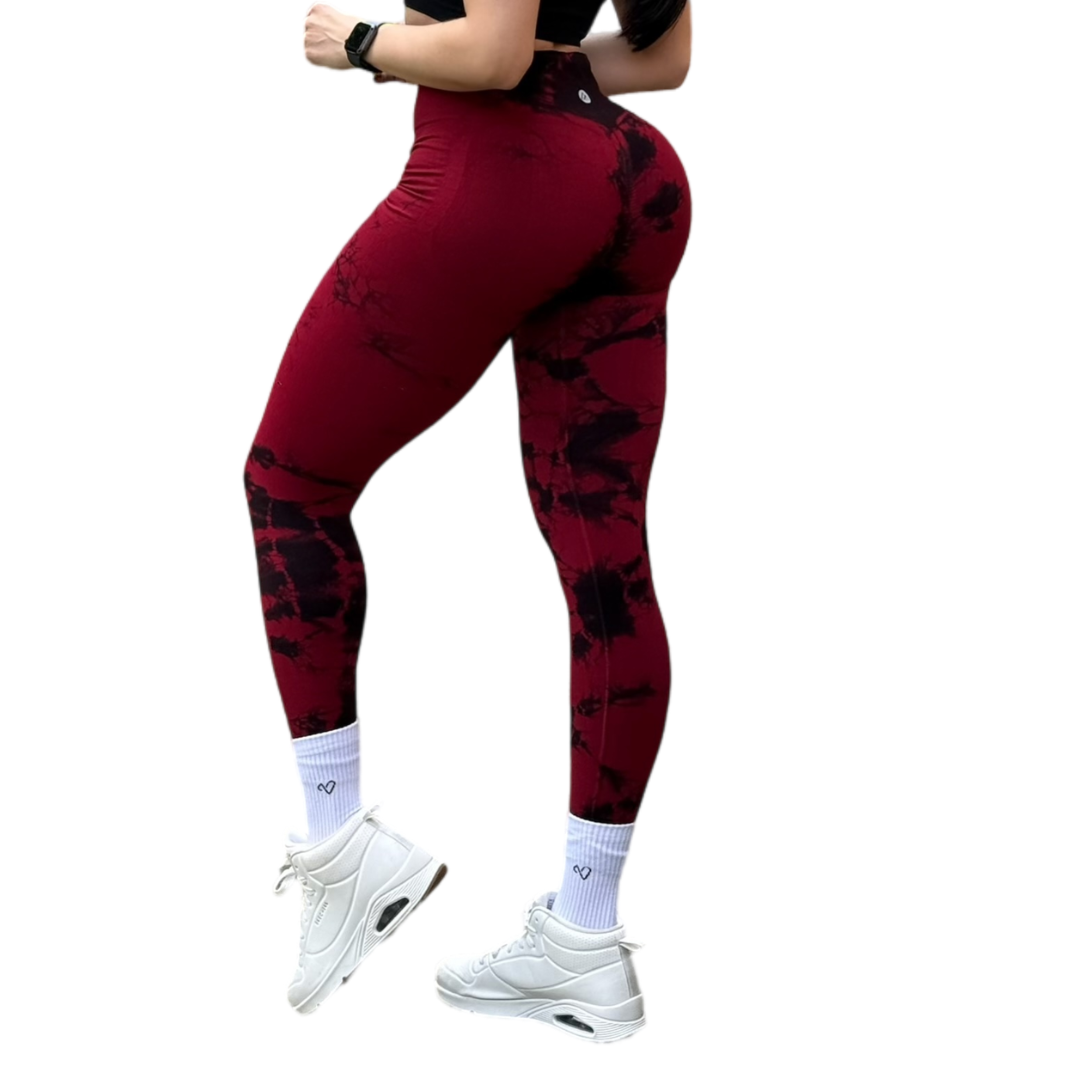 ADRIANAOLIMPO® | Leggins - Leggings Burbuja + Push Up | Seamless Compresión - Tie Day Sangría | Ropa deportiva para mujer Elite HotSale Blackfriaday Envío Gratis a México. Mayoreo Menudeo Ofertas Exclusivas