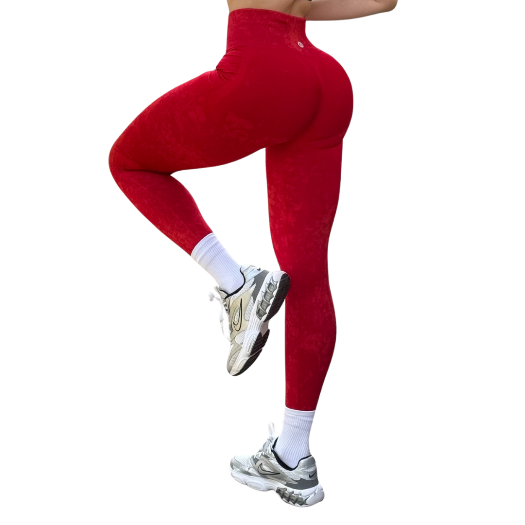 ADRIANAOLIMPO® | Leggins - Leggings Burbuja + Push Up | Seamless Compresión - Rojo Deslavado | Ropa deportiva para mujer Elite HotSale Blackfriaday Envío Gratis a México. Mayoreo Menudeo Ofertas Exclusivas