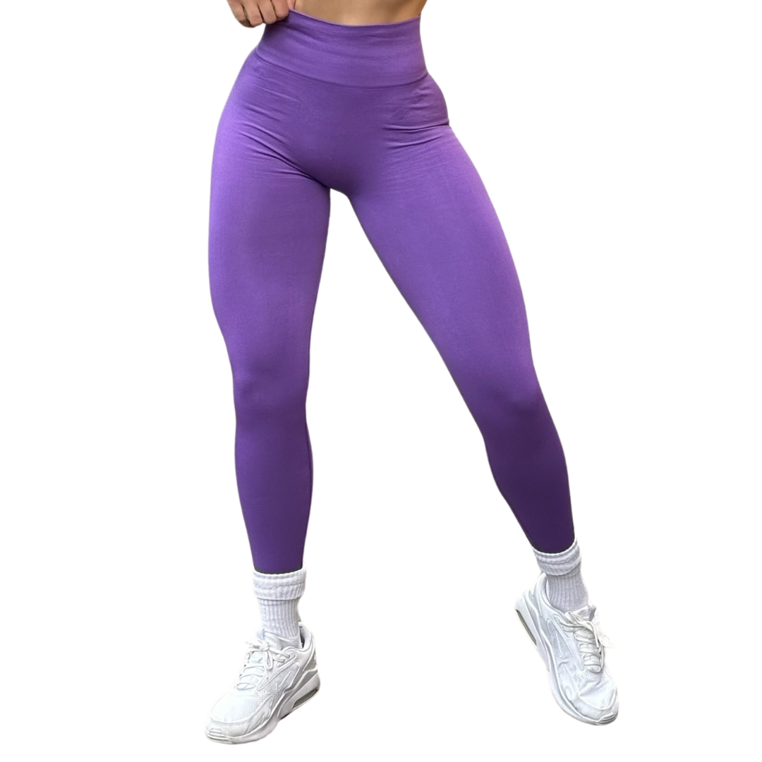 Leggings Burbuja + Push Up | Seamless Compresión - Lila Skittles