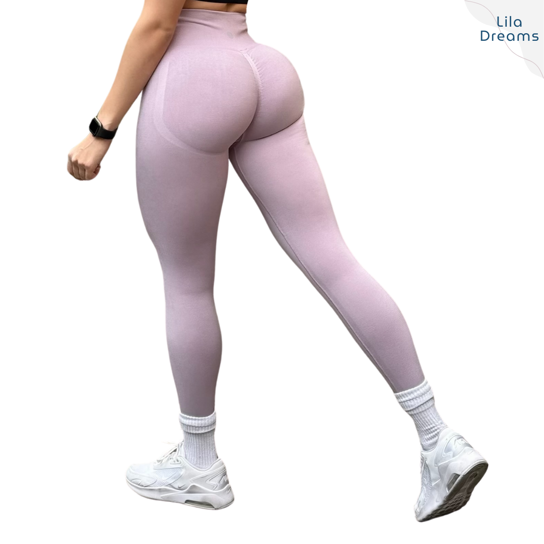 Leggings Deportivos para Mujer Fitness: Seamless Efecto Push Up, Cintura Alta, Textil Tejido Liso Suave Transpirable, Varios Colores  | Adriana Olimpo