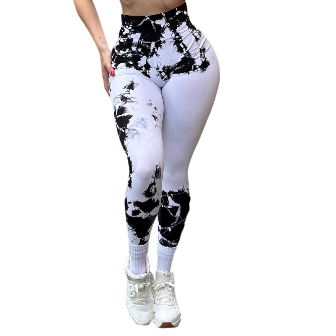 ADRIANAOLIMPO® | Leggins - Leggings Burbuja + Push Up | Seamless Compresión - Tie Day Blanco | Ropa deportiva para mujer Elite HotSale Blackfriaday Envío Gratis a México. Mayoreo Menudeo Ofertas Exclusivas