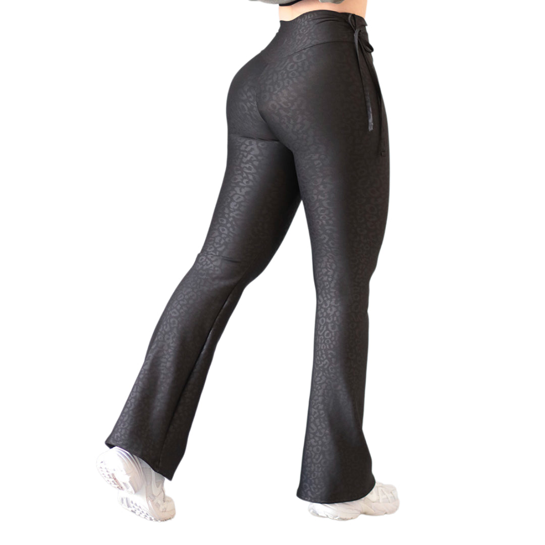Leggings básico | Supplex Stretch, Relieves Felina – Negro