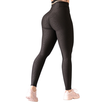 Leggings push up | Supplex Stretch, Relieves Cale Print – Negra