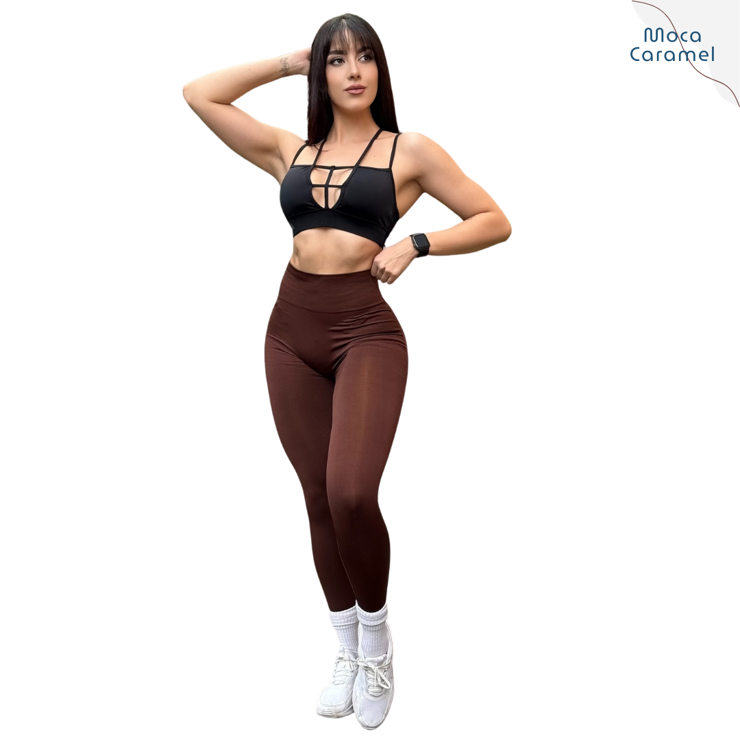 Leggings Deportivos para Mujer Fitness: Seamless Efecto Push Up, Cintura Alta, Textil Tejido Liso Suave Transpirable, Varios Colores  | Adriana Olimpo