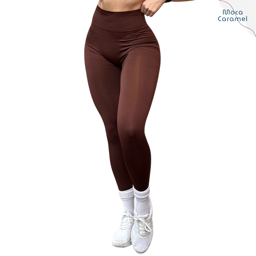 Leggings Deportivos para Mujer Fitness: Seamless Efecto Push Up, Cintura Alta, Textil Tejido Liso Suave Transpirable, Varios Colores  | Adriana Olimpo