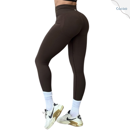 Leggings Deportivos para Mujer Fitness: Seamless Efecto Push Up, Cintura Alta, Textil Tejido Liso Suave Transpirable, Varios Colores  | Adriana Olimpo