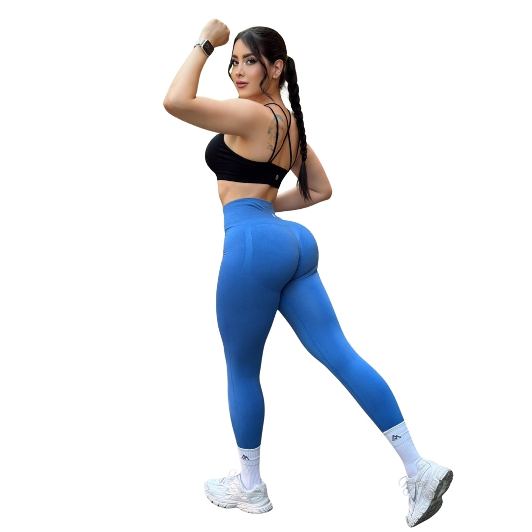 ADRIANAOLIMPO® | Leggins - Leggings Burbuja + Push Up | Seamless Compresión - Azul | Ropa deportiva para mujer Elite HotSale Blackfriaday Envío Gratis a México. Mayoreo Menudeo Ofertas Exclusivas