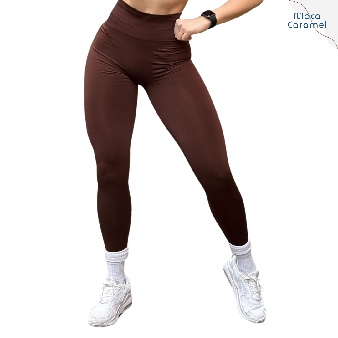 Leggings Deportivos para Mujer Fitness: Seamless Efecto Push Up, Cintura Alta, Textil Tejido Liso Suave Transpirable, Varios Colores  | Adriana Olimpo
