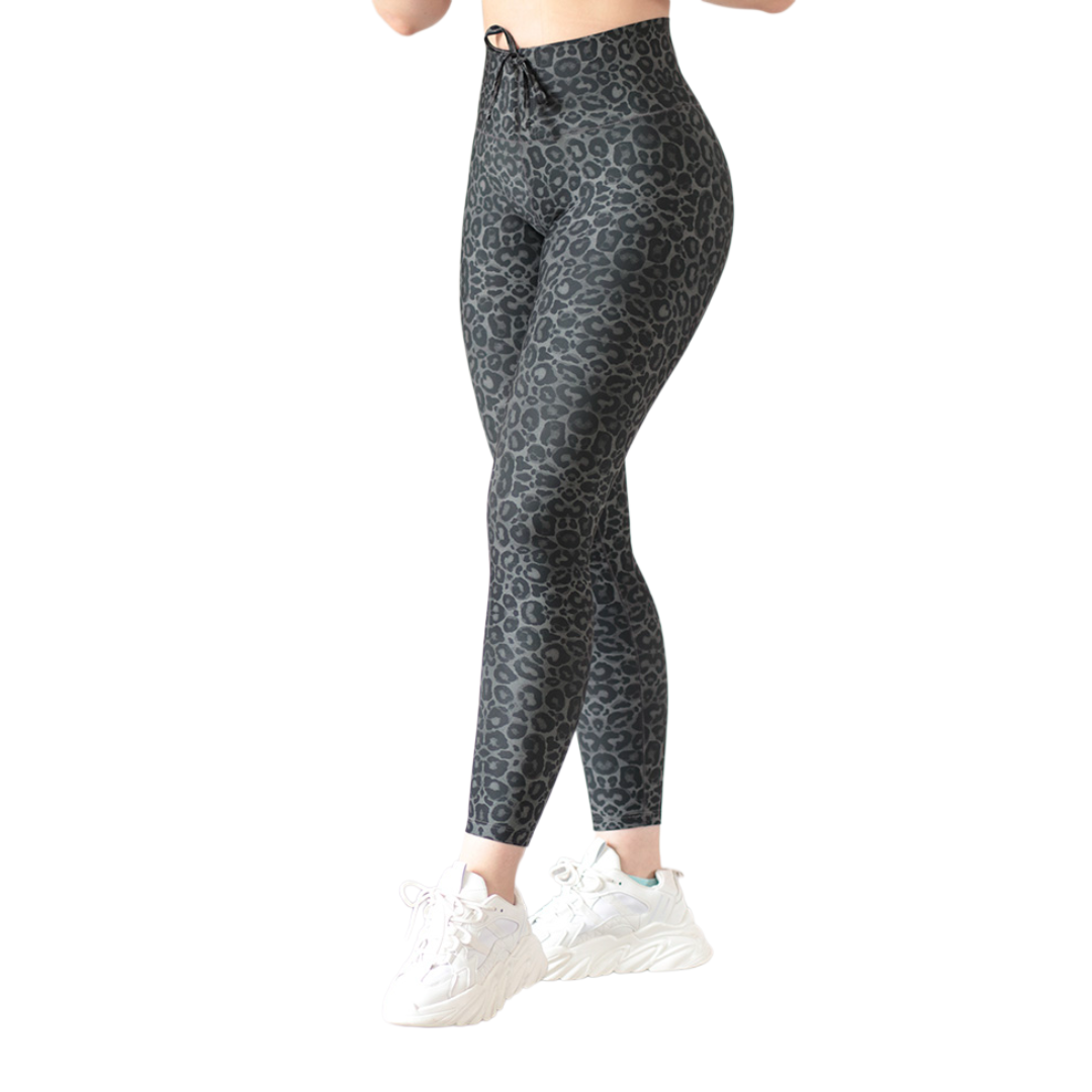Leggings push up | Supplex Stretch, Liso Print – Gris