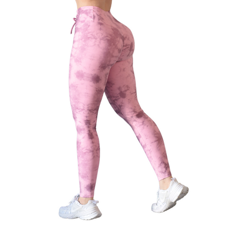 Leggings push up | Supplex Stretch, Liso Tie Day – Rosa