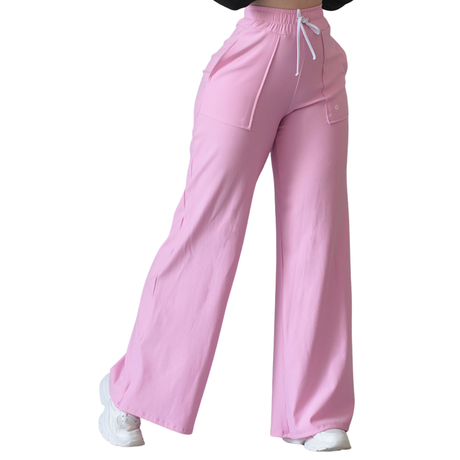 Pants | Efecto básico, Textil liso. Color rosa