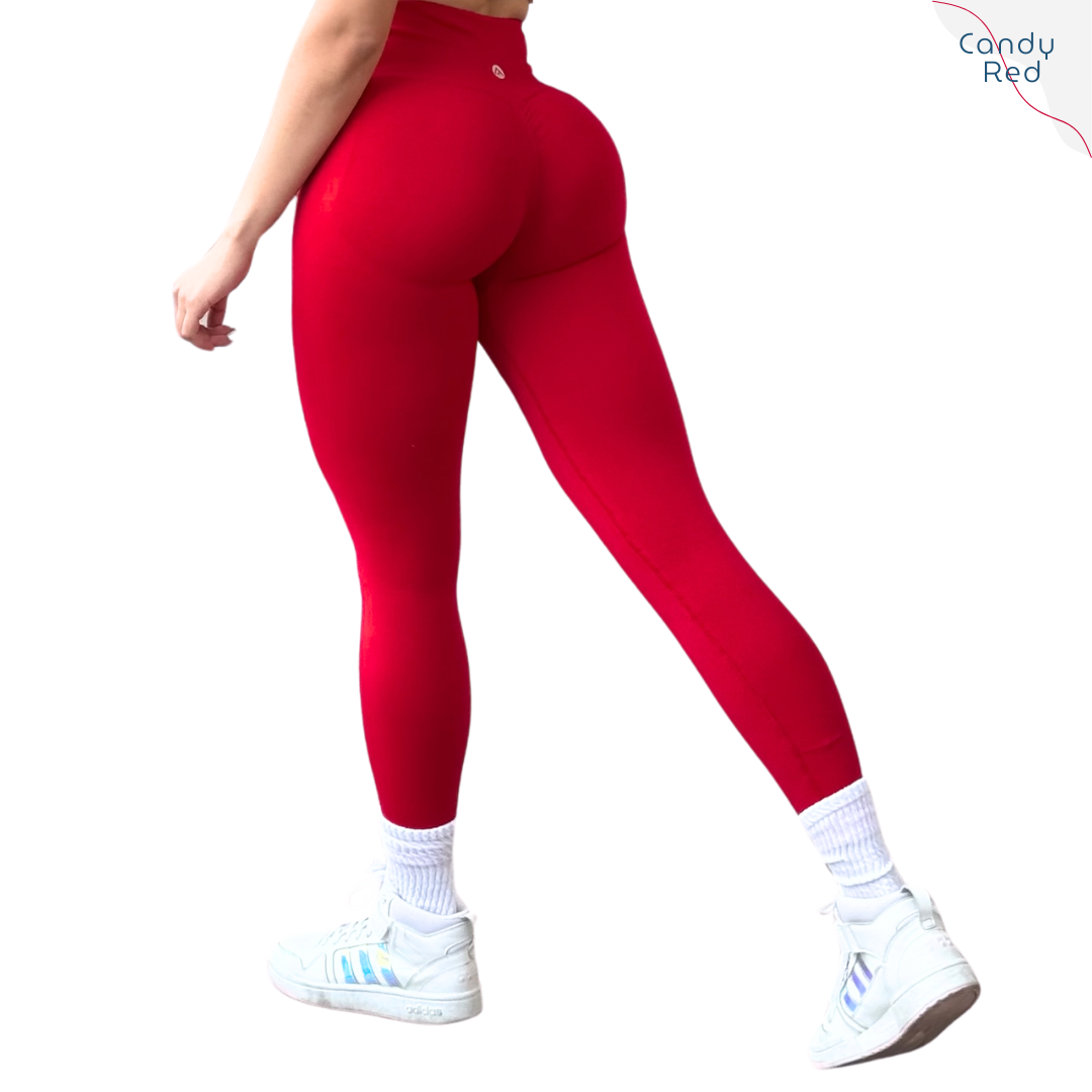 Leggings Deportivos para Mujer Fitness: Seamless Efecto Push Up, Cintura Alta, Textil Tejido Liso Suave Transpirable, Varios Colores  | Adriana Olimpo