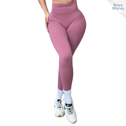 Leggings Deportivos para Mujer Fitness: Seamless Efecto Push Up, Cintura Alta, Textil Tejido Liso Suave Transpirable, Varios Colores  | Adriana Olimpo