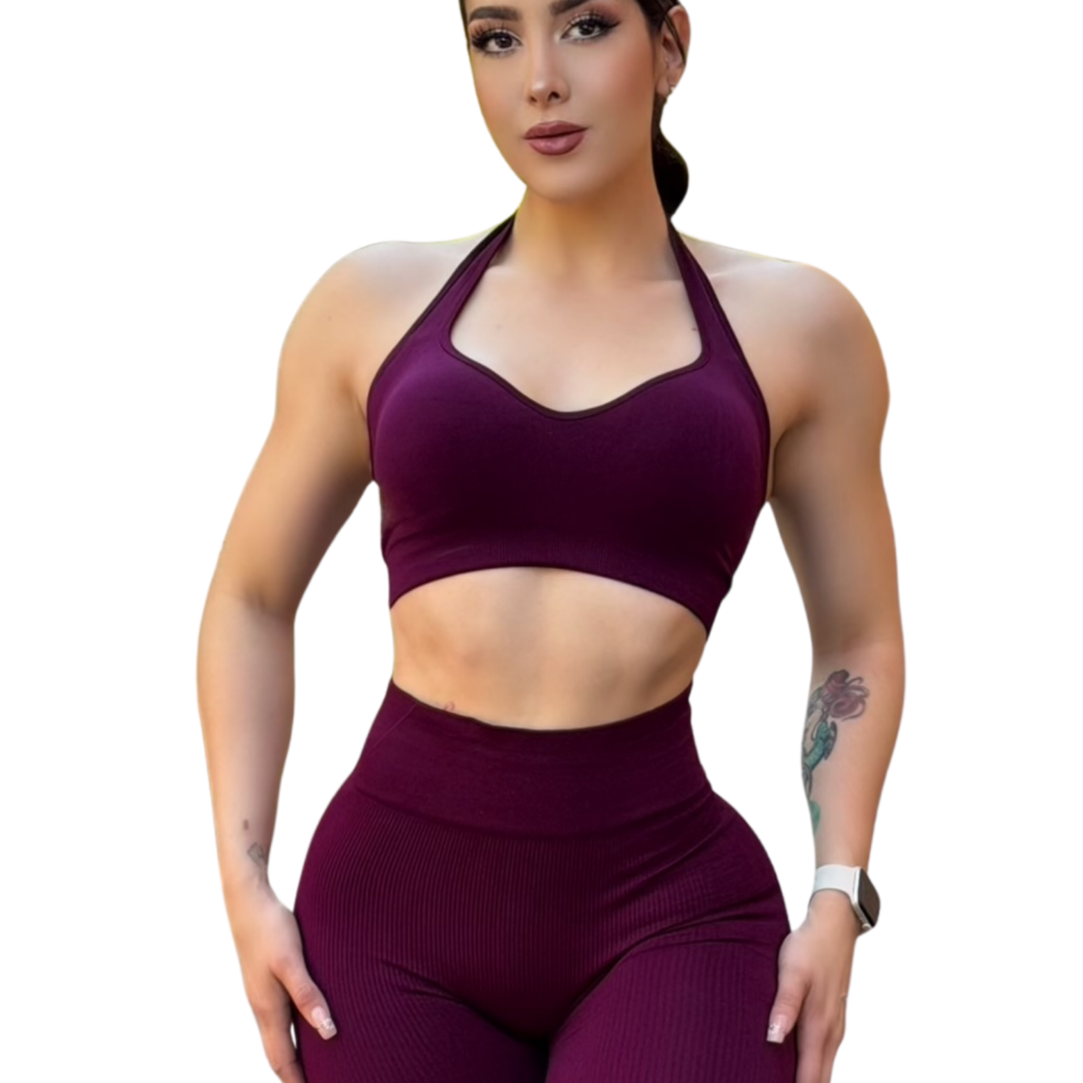 ADRIANAOLIMPO® | Top - Top Halter Deportivo | Dashian Slim – Royal Plum | Ropa deportiva para mujer Elite HotSale Blackfriaday Envío Gratis a México. Mayoreo Menudeo Ofertas Exclusivas