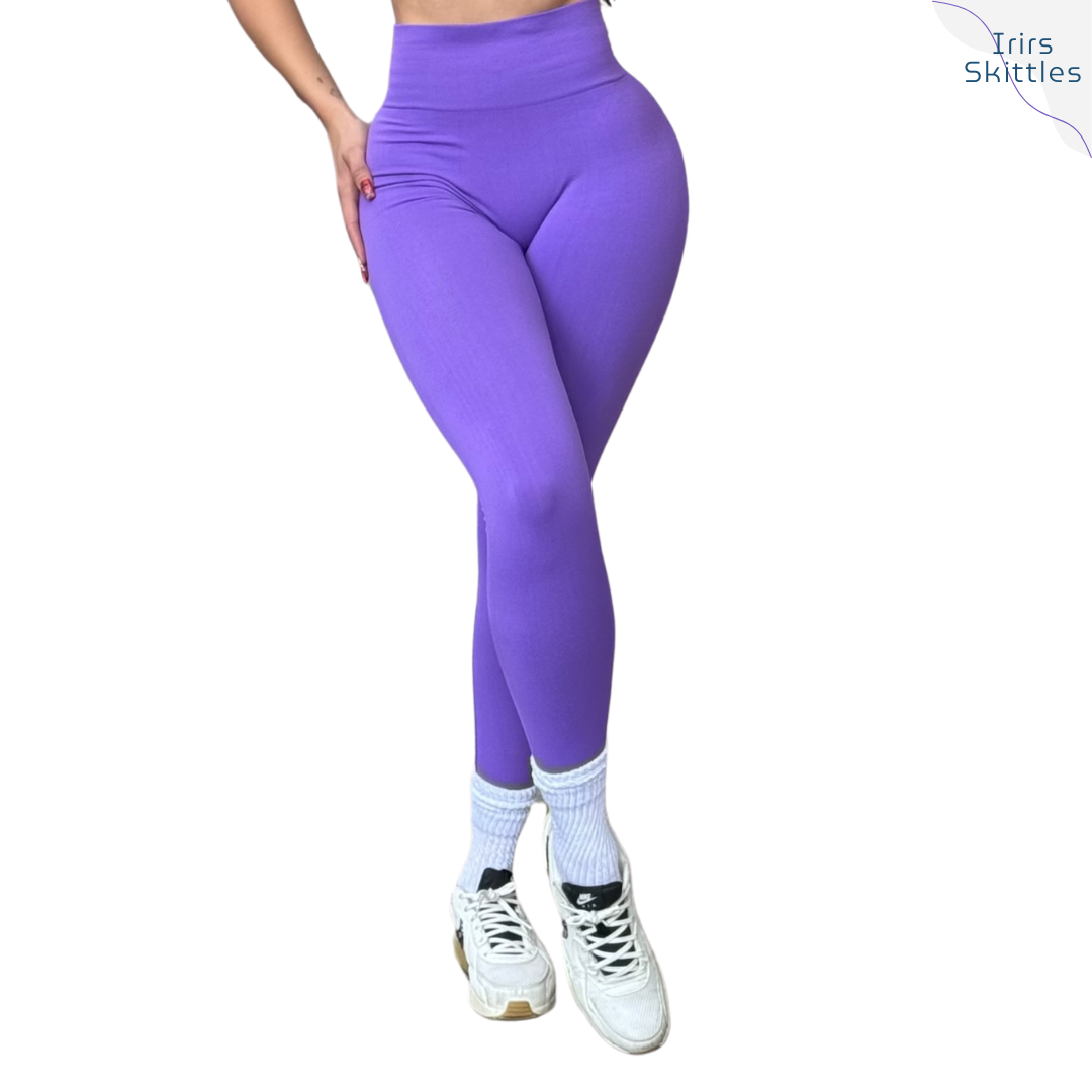 Leggings Deportivos para Mujer Fitness: Seamless Efecto Push Up, Cintura Alta, Textil Tejido Liso Suave Transpirable, Varios Colores  | Adriana Olimpo
