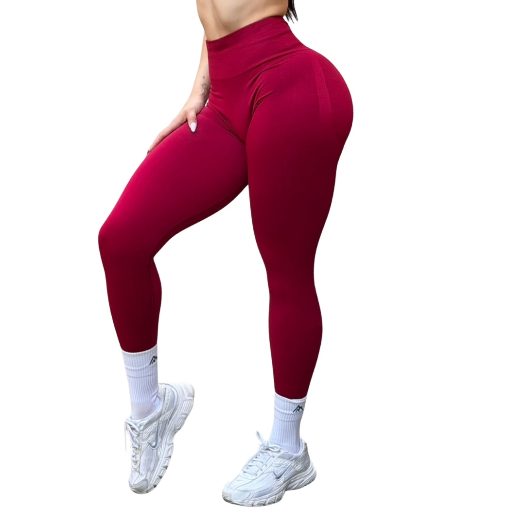 ADRIANAOLIMPO® | Leggins - Leggings Burbuja + Push Up | Seamless Compresión - Rojo quemado | Ropa deportiva para mujer Elite HotSale Blackfriaday Envío Gratis a México. Mayoreo Menudeo Ofertas Exclusivas