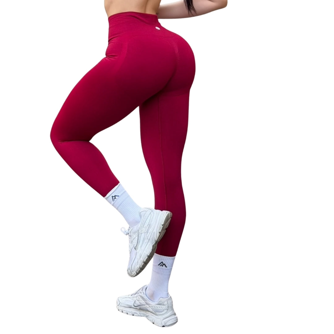 ADRIANAOLIMPO® | Leggins - Leggings Burbuja + Push Up | Seamless Compresión - Rojo quemado | Ropa deportiva para mujer Elite HotSale Blackfriaday Envío Gratis a México. Mayoreo Menudeo Ofertas Exclusivas