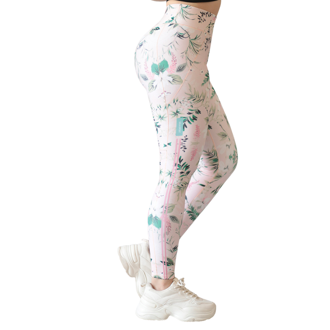 Leggings básico | Supplex Stretch, Liso Naturaleza – Rosa Limonada