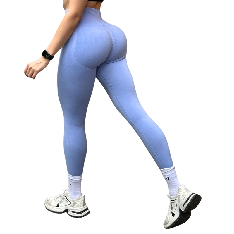 ADRIANAOLIMPO® | Leggins - Leggings Burbuja + Push Up | Seamless Compresión - Celeste | Ropa deportiva para mujer Elite HotSale Blackfriaday Envío Gratis a México. Mayoreo Menudeo Ofertas Exclusivas