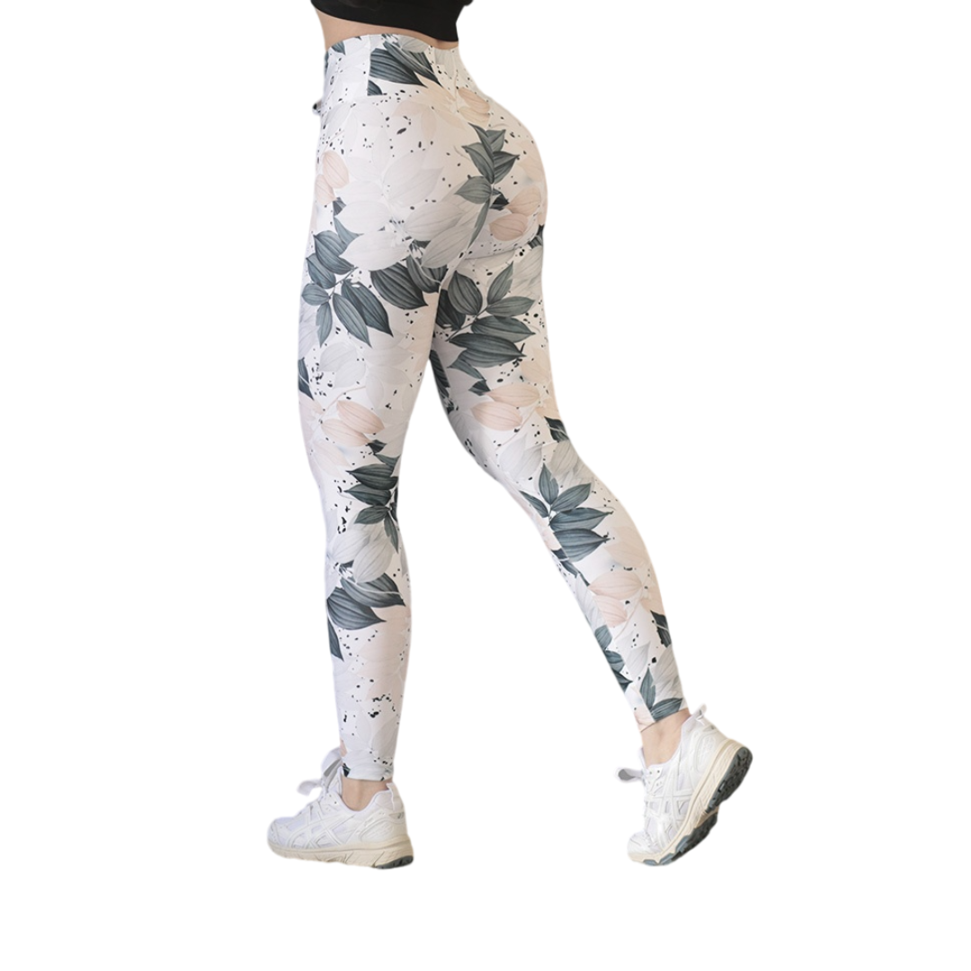 Leggings push up | Supplex Stretch, Liso Naturaleza – Blanco