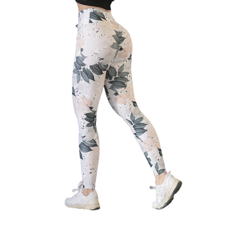 Leggings push up | Supplex Stretch, Liso Naturaleza – Blanco