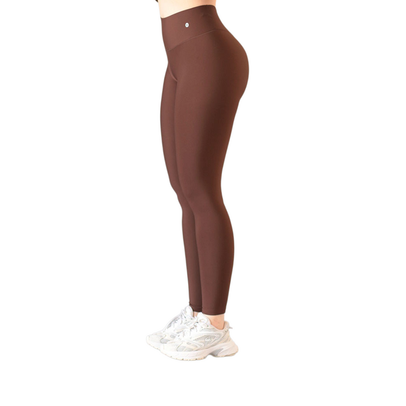 Leggings push up | Supplex Stretch, Liso – Café