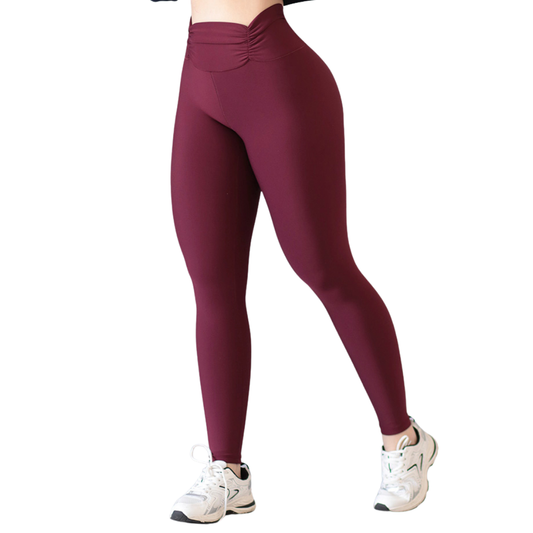 Leggings Deportivos para Mujer Fitness: Efecto Básico, Cintura Alta, Textil Lycra Transpirable con Acabado Liso, Tinta | Adriana Olimpo