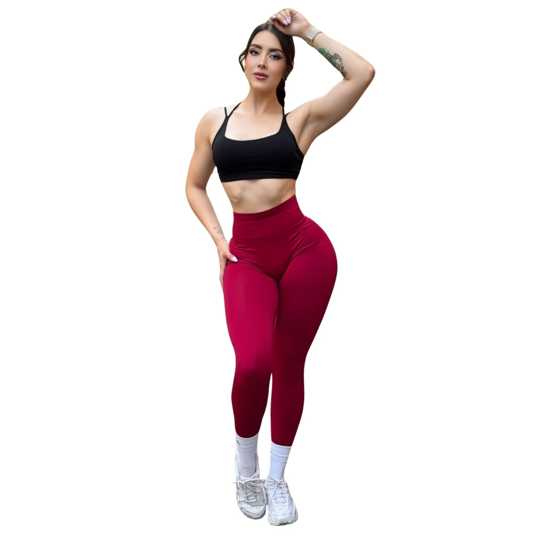 ADRIANAOLIMPO® | Leggins - Leggings Burbuja + Push Up | Seamless Compresión - Rojo quemado | Ropa deportiva para mujer Elite HotSale Blackfriaday Envío Gratis a México. Mayoreo Menudeo Ofertas Exclusivas