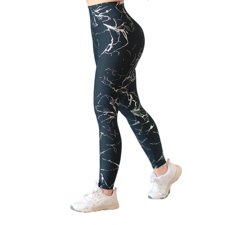 Leggings básico | Supplex Stretch, Destellos Ciom Beta – Plata azul