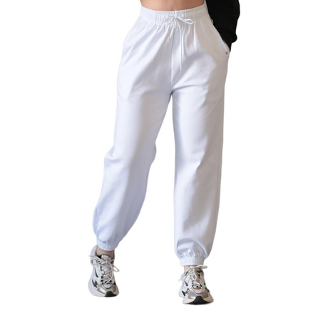 Pans básico | Supplex Stretch, Liso – blanco