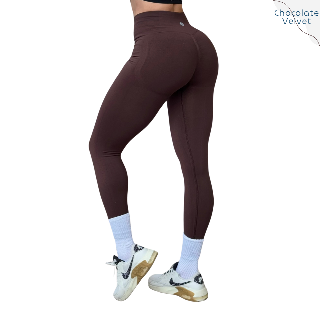Leggings Deportivos para Mujer Fitness: Seamless Efecto Push Up, Cintura Alta, Textil Tejido Liso Suave Transpirable, Varios Colores  | Adriana Olimpo