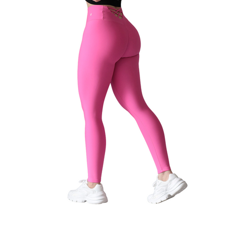 Leggings push up | Supplex Stretch, Liso – rosa neón