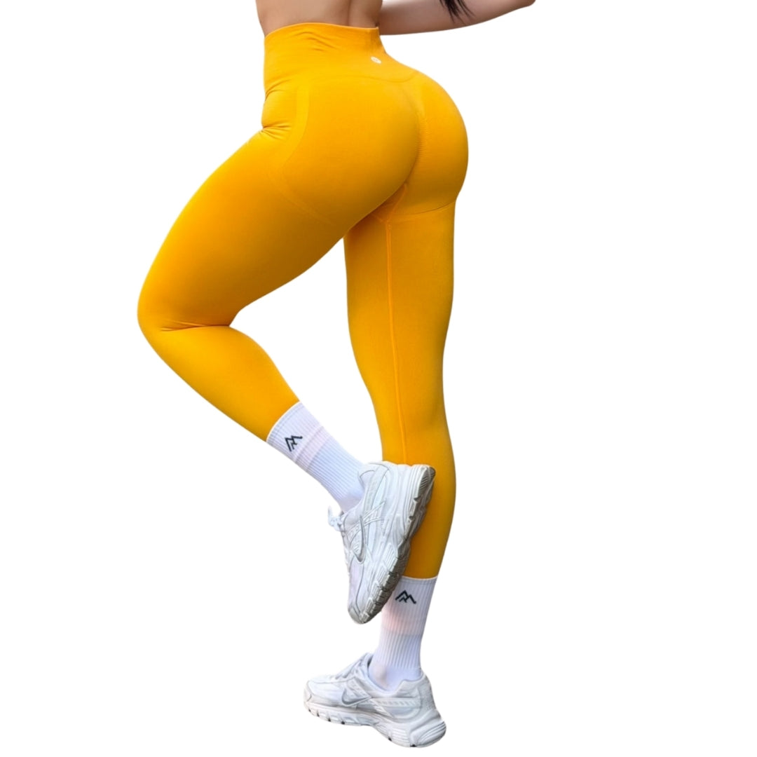 ADRIANAOLIMPO® | Leggins - Leggings Burbuja + Push Up | Seamless Compresión - Canario | Ropa deportiva para mujer Elite HotSale Blackfriaday Envío Gratis a México. Mayoreo Menudeo Ofertas Exclusivas