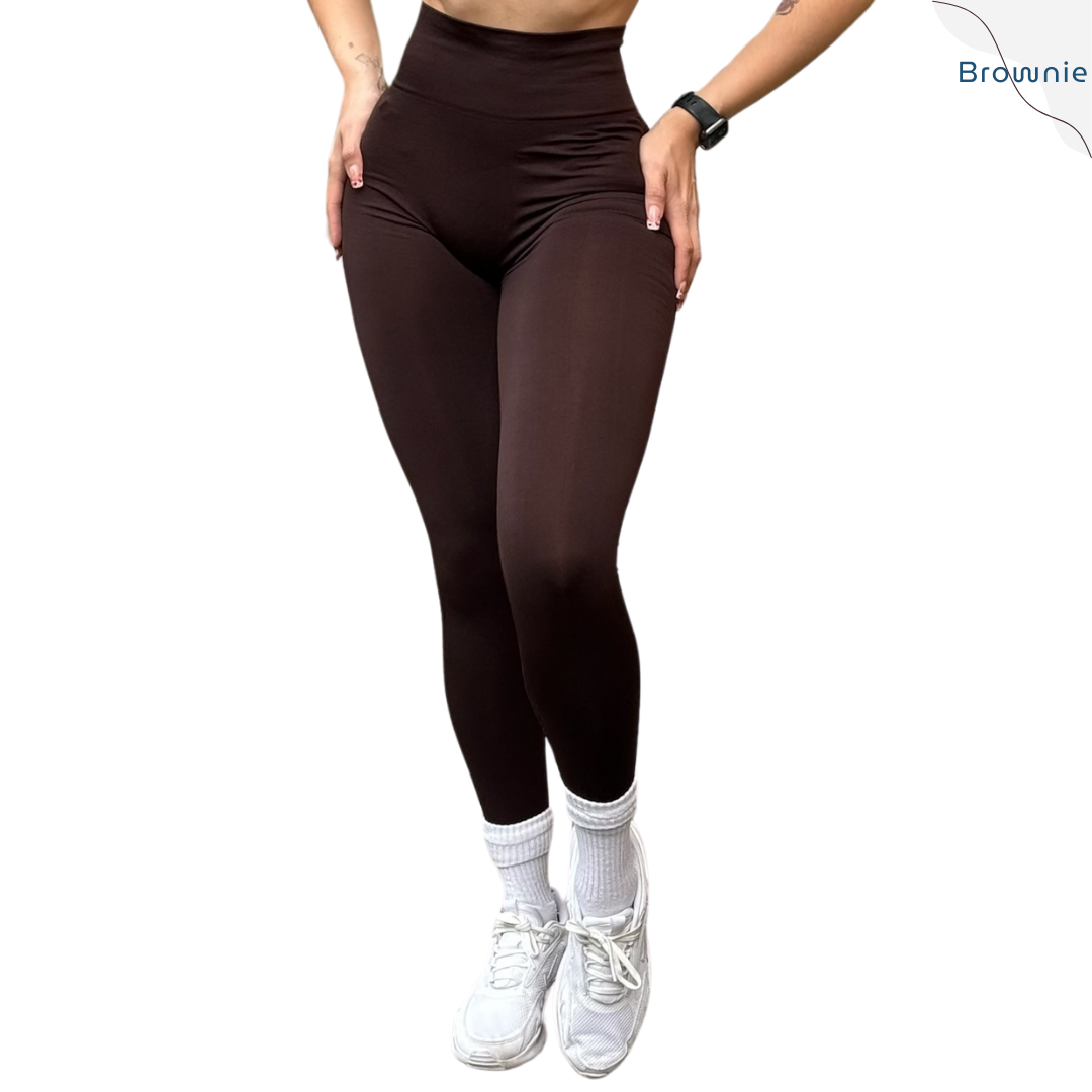 Leggings Deportivos para Mujer Fitness: Seamless Efecto Push Up, Cintura Alta, Textil Tejido Liso Suave Transpirable, Varios Colores  | Adriana Olimpo